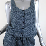 Stella McCartney Jumpsuit Blue Space Dye Cotton Knit Size 40 Sleeveless available at CelebrityOwned.com img_2