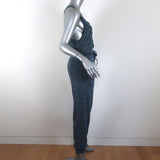 Stella McCartney Jumpsuit Blue Space Dye Cotton Knit Size 40 Sleeveless available at CelebrityOwned.com img_5