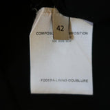 Stella McCartney Tie-Neck Tunic Black Draped Silk Size 42 Long Sleeve Blouse available at CelebrityOwned.com img_8