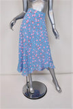 Stine Goya Skirt Marigold Blue/Pink Checkered Poly Size Small Asymmetrical Midi available at CelebrityOwned.com img_1