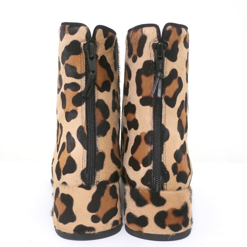 Stuart Weitzman Ankle Boots Modesto Leopard Print Pony Hair Size 8 NEW available at CelebrityOwned.com img_8
