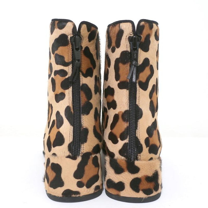 Stuart Weitzman Ankle Boots Modesto Leopard Print Pony Hair Size 8 NEW available at CelebrityOwned.com img_8