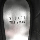 Stuart Weitzman LegWrap Lace-Up Sandal Black Textured Suede Size 7 Open Toe Heel available at CelebrityOwned.com img_10