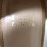 Stuart Weitzman Nudist Sandals Beige Textured Suede Size 8.5 Ankle Strap Heel available at CelebrityOwned.com img_10