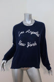 Sundry LA NY Sweater Navy Wool-Cashmere Size 1 Crewneck Pullover available at CelebrityOwned.com img_1