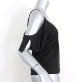 T by Alexander Wang Cold Shoulder Top Black Ponte Size Extra Small NEW available at CelebrityOwned.com img_3