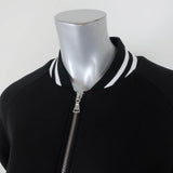 TAKEON Varsity Jacket Black/White Neoprene Size Medium available at CelebrityOwned.com img_3