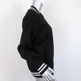 TAKEON Varsity Jacket Black/White Neoprene Size Medium available at CelebrityOwned.com img_4