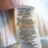 THE GREAT Pom Pom Sweater White Cotton Knit Size 0 Crewneck Pullover available at CelebrityOwned.com img_9