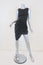 Thakoon Draped-Bottom Dress Black Cotton-Blend Size 2 Sleeveless Asymmetric Mini