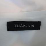 Thakoon T-Shirt Dress White Pleated Cotton Size Extra Small Short Sleeve Mini available at CelebrityOwned.com img_6