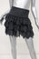 The Great Mini Skirt Charcoal Tiered Ruffled Silk Size 0