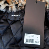 The Kooples Oversized Hooded Parka Black Size 2 Faux Fur-Trim Coat NEW available at CelebrityOwned.com img_8