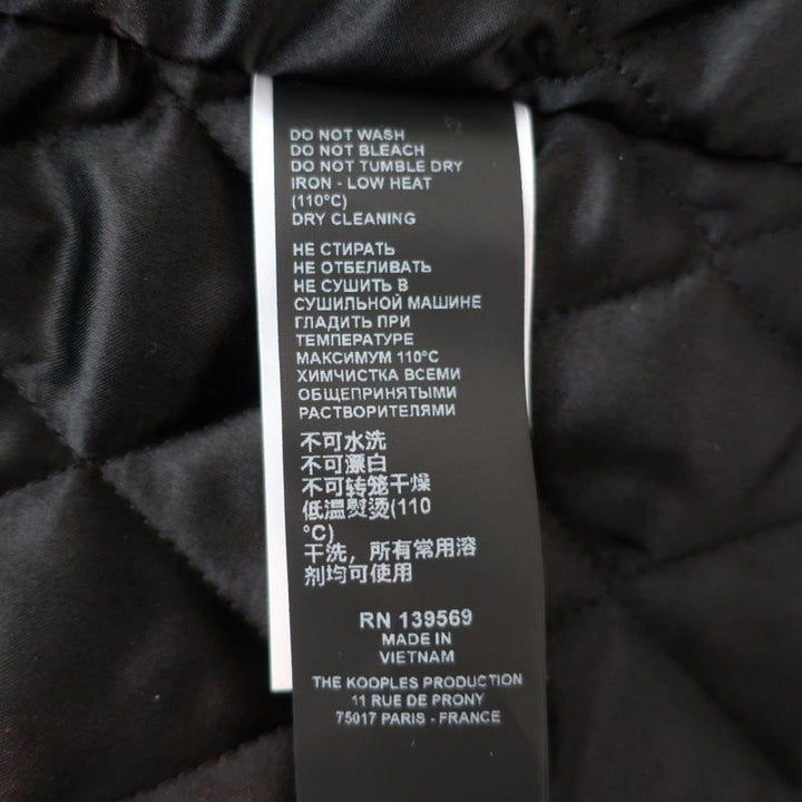 The Kooples Oversized Hooded Parka Black Size 2 Faux Fur-Trim Coat NEW available at CelebrityOwned.com img_9