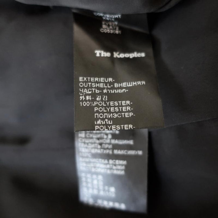 The Kooples Sequined Blazer Silver/Black Size Medium One-Button Jacket-img_[image_position} from CelebrityOwned.com