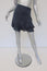 The Lady & The Sailor Mini Skirt Navy Ruffled Satin Size 1