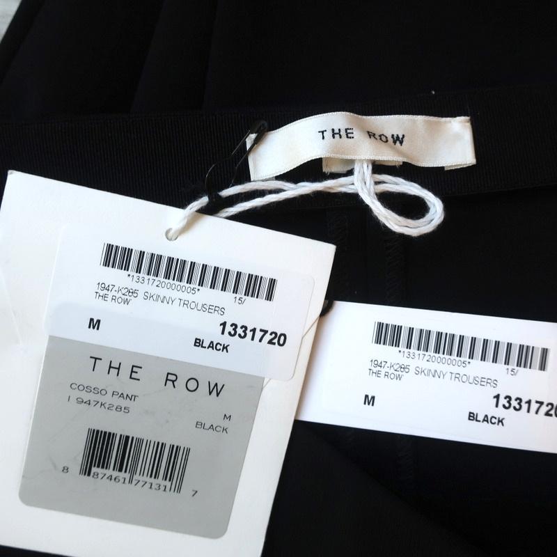 The Row Cosso Cropped Pants Black Stretch Jersey Size Medium NEW available at CelebrityOwned.com img_8