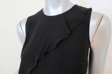 Theory Blouse Charelle Black Silk Size Petite Sleeveless Cascade Top available at CelebrityOwned.com img_3