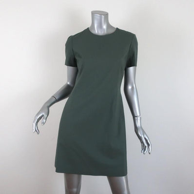 Theory Dress Jatinn Pale Green Stretch Wool Size 4 Short Sleeve Shift NEW available at CelebrityOwned.com img_1