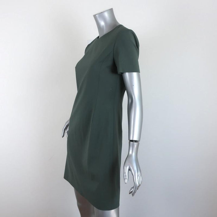 Theory Dress Jatinn Pale Green Stretch Wool Size 4 Short Sleeve Shift NEW available at CelebrityOwned.com img_2