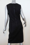 Theory Dress Nyasha Black/White Colorblock Wool-Blend Size 12 Sleeveless Sheath available at CelebrityOwned.com img_5