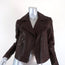 Theory Leather Motorcycle Jacket Pavati Dark Brown Size 2 Biker Jacket