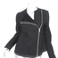 Theory Shearling Jacket Gabrelle Black Suede Size Small
