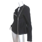 Theory Shearling Jacket Gabrelle Black Suede Size Small available at CelebrityOwned.com img_4
