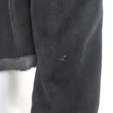 Theory Shearling Jacket Gabrelle Black Suede Size Small available at CelebrityOwned.com img_5