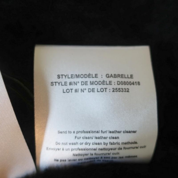 Theory Shearling Jacket Gabrelle Black Suede Size Small available at CelebrityOwned.com img_9