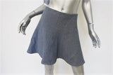 Theory Skirt Lyerly Specified Blue Stretch Cotton Size 2 Flared Mini available at CelebrityOwned.com img_2