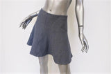 Theory Skirt Lyerly Specified Blue Stretch Cotton Size 2 Flared Mini available at CelebrityOwned.com img_4
