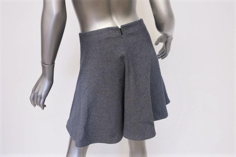 Theory Skirt Lyerly Specified Blue Stretch Cotton Size 2 Flared Mini available at CelebrityOwned.com img_5