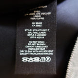 Theory Structured Twill Dress Gray Linen-Blend Size Small Short Sleeve Shift available at CelebrityOwned.com img_7