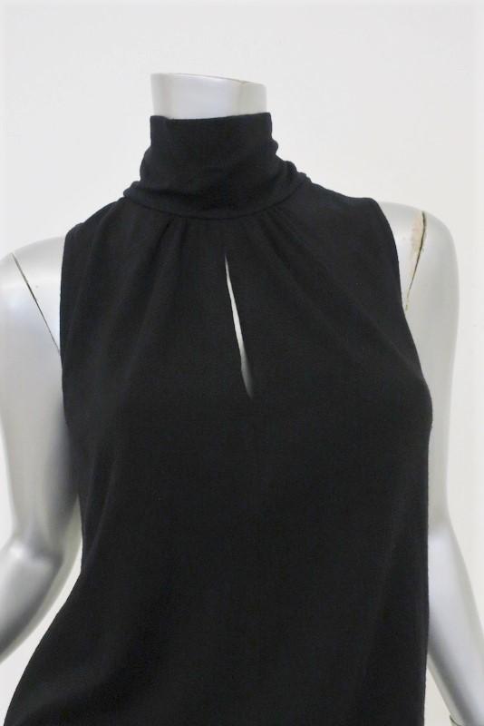 Theory Turtleneck Dress Jira Fair Black Wool Size Small Sleeveless Blouson NEW available at CelebrityOwned.com img_3
