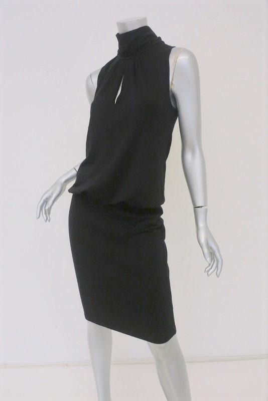 Theory Turtleneck Dress Jira Fair Black Wool Size Small Sleeveless Blouson NEW available at CelebrityOwned.com img_4