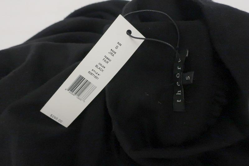 Theory Turtleneck Dress Jira Fair Black Wool Size Small Sleeveless Blouson NEW available at CelebrityOwned.com img_6