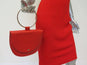 Theory Handbag: Red Leather Size 0, New