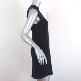 Theyskens' Theory Mini Dress Kidina Navy Ribbed Knit Size Small Sleeveless available at CelebrityOwned.com img_5