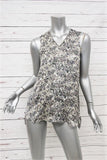 Theyskens' Theory Tank Top Tirty Floral Print Silk Size Petite High-Low Blouse available at CelebrityOwned.com img_2