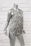 Theyskens' Theory Tank Top Tirty Floral Print Silk Size Petite High-Low Blouse available at CelebrityOwned.com img_3