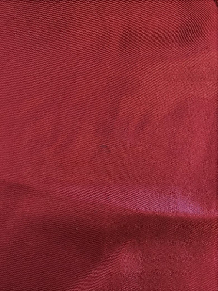 Tibi Mendini Twill Top Red Size Medium Long Sleeve V-Neck Blouse available at CelebrityOwned.com img_5