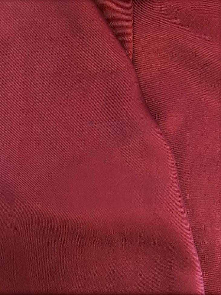 Tibi Mendini Twill Top Red Size Medium Long Sleeve V-Neck Blouse available at CelebrityOwned.com img_6