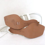 Tibi Sandals Ryo White Leather Size 38 Ankle Wrap Heels NEW available at CelebrityOwned.com img_10