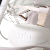 Tibi Sandals Ryo White Leather Size 38 Ankle Wrap Heels NEW available at CelebrityOwned.com img_9