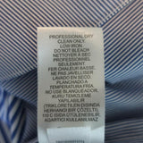 Tibi Striped Button Down Shirt Blue/White Size 6 Long Sleeve Top available at CelebrityOwned.com img_9