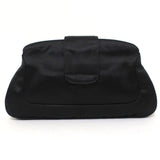 Tod's Evening Bag Black Crystal-Embellished Satin Mini Clutch available at CelebrityOwned.com img_7