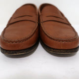 Tod's Penny Loafers Brown Grained Leather Size 9 Slip-On Flats available at CelebrityOwned.com img_5