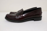 Tod's Penny Loafers Burgundy Glossy Leather Size 37.5 Slip-On Flats available at CelebrityOwned.com img_7