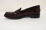 Tod's Penny Loafers Burgundy Glossy Leather Size 37.5 Slip-On Flats available at CelebrityOwned.com img_8